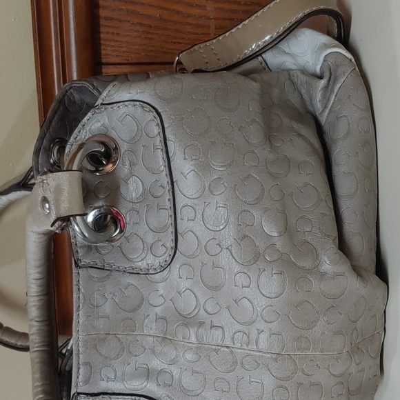 Guess Leather Studded Satchel Bag - Picture 9 of 17